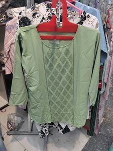 Green Embellished Top