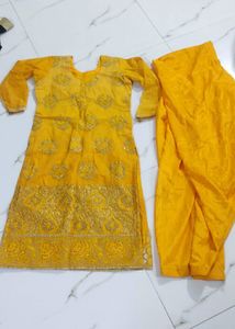 Yellow Suit With Salwaar