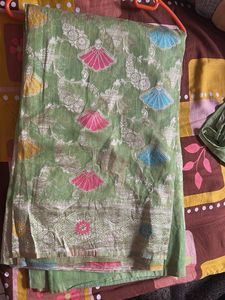 Green Banarasi Silk Saree