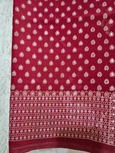 Maroon saree