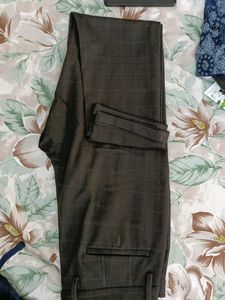 Checked Brown Pants