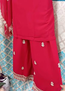NEW Heavy Hot Pink Palazzo Set 40&#34;