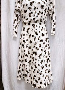 I. Floral Print Midi Dress