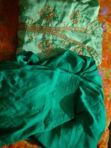 Green Embroidered Salwar Kameez