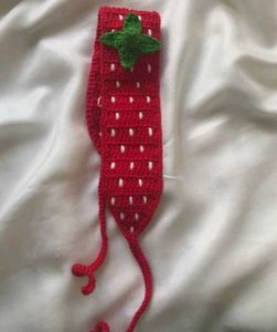 Crochet Strawberry Headband