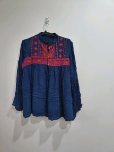 Embroidered Tunic Top