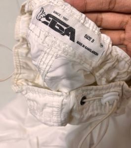White parachute Pants