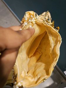 Gold Beaded Potli Bag