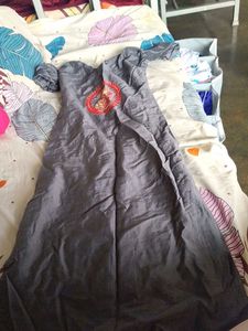 Gray Tunic Dress w/ Embroidery
