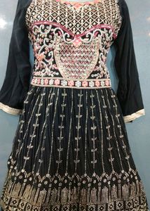 New Beautiful Lehnga Frock Set With Dupatta