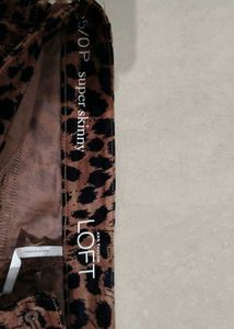 Chic Leopard Print Skinny Trousers