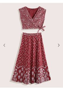Price DROP ALERT Myntra Collection Red Lehenga Cho