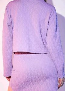 Purple Patterned co- ord