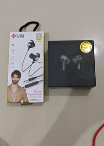 U&i Wired Earphones & Wireless ANC Earbuds