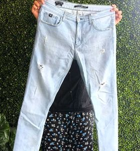Calvin Klein Washed Blue Denim Jeans