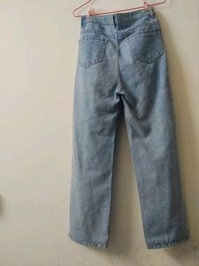 Light Blue Wide Leg Jeans