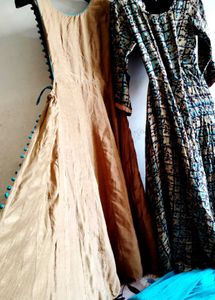 Designer Anarkali Gown With Shrug And Dupatta