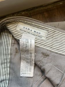 Zara Man Khaki Casual Pants