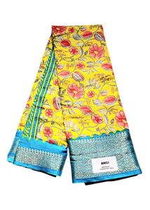 New Soft Dola Silk Saree With Blouse.  Elegant Flo