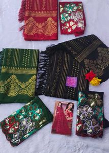 Wow!.😍😍👉👉New Geogeous Shiffon Saree With Blous