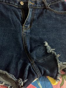 High Waist Denim Shorts