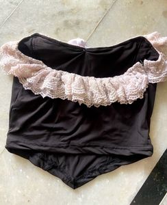 BLACK CORSET TOP