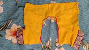 Bright Yellow Colour Saree