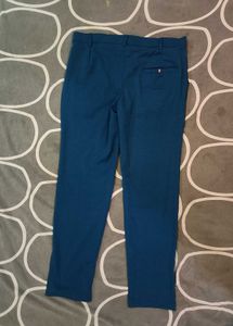 Blue Casual Pants