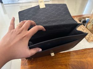 Aldo Black Studded Top Handle Bag