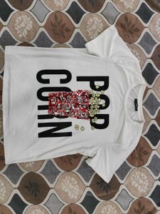 Shein Popcorn Graphic Tee