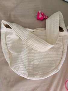 white hobo Korean sling Bag