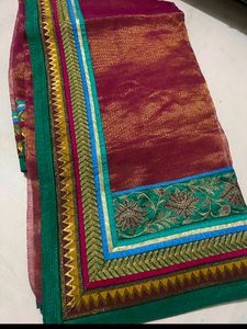 Tissue Saree With Blouse