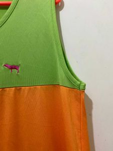 Colorful Sleeveless Dress L-37 Bust 34-38
