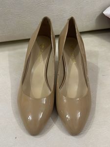Beige Pointed Toe Heels