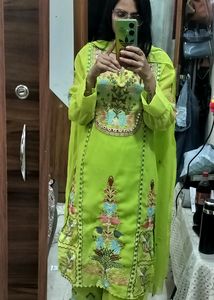Kurta Palazzo And Dupatta Set
