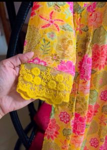 Floral Print Kurta