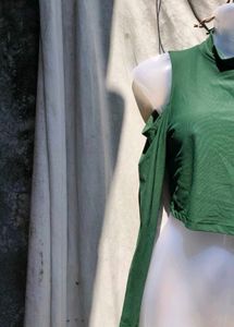 I SEXY DARK GREEN TOP