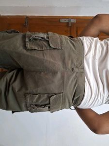 Olive Cargo Shorts
