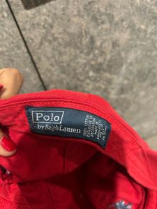 Red Ralph Lauren Cap For Kids
