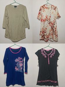 4 used short dresses combo