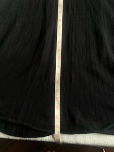 Black Knit A-Line  Skirt, Stretchable