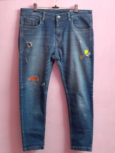Distressed Denim Jeans