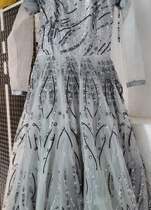 Black Nd Grey Gown