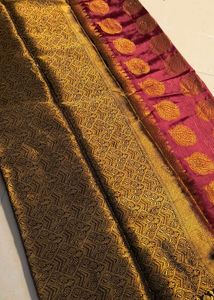 Elegant Red &amp; Gold Saree