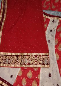 Bridal Lehenga Maroon And Silver Colour