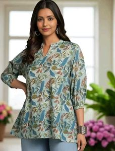 Floral Print Kurta