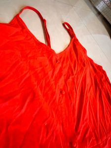 Orange Short Dress