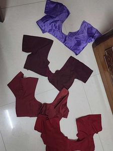 Combo Of 4 Patoor Silk Blouses