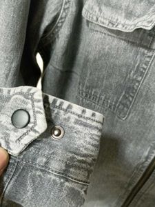 Rare Jack &amp; Jones Denim Zipper Shirt