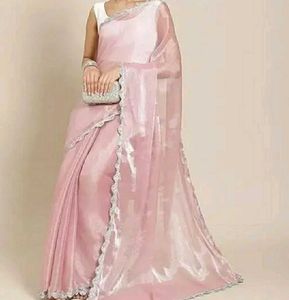 Brand New BOLLYWOOD SLIVER SEQUENCE SAREE
